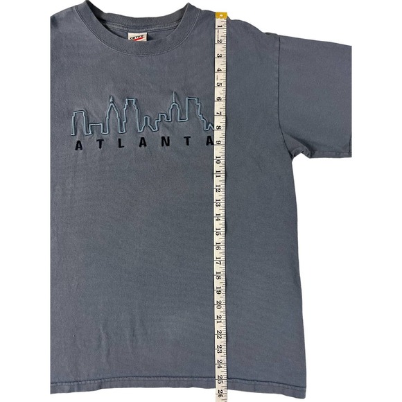 VTG Anvil Atlanta Blue‎ Crewneck Short SleeveT-Shirt Size Medium - Picture 6 of 6